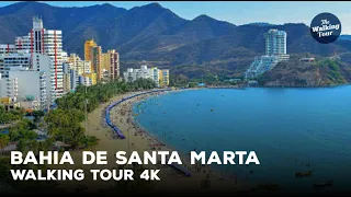 Walking Tour 4K | Bahia de Santa Marta - Colombia