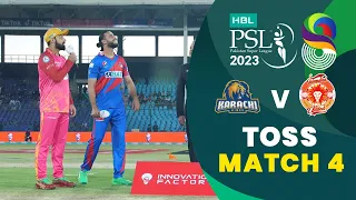 Toss | Karachi Kings vs Islamabad United | Match 4 | HBL PSL 8 | MI2T