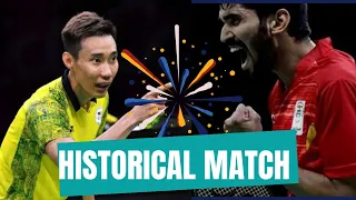 Kidambi Shrikant vs Lee Chong Wei Badminton league match #fullvideo #matchhighlights #badminton