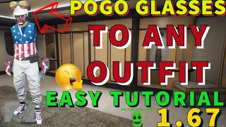 GTA5|ONLINE|HOW TO GET THE POGO GLASSES ON ANY OUTFIT EASY TUTORIAL 1.67