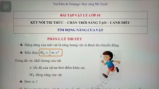 Lý 10 - Tìm động năng của vật - Định lý động năng - Công của ngoại lực