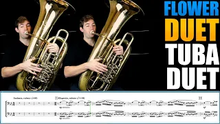 "Flower Duet" (from “Lakme”) by Leo Delibes Tuba Duet. Sheet Music Play Along!