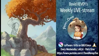 David Revoy Live Stream: Painting a landscape