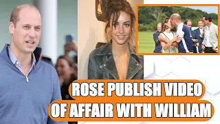 Rose Hanbury Goes PUBLIC With DISTURBING VIDEO Of Last Night AFFAIR With Prince William