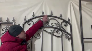 Кованые Ворота с калиткой Н13 – видеообзор