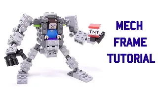 LEGO Mech Frame Tutorial Part3 (For Small Mechs) - Detailed Build