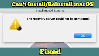 macOS Sonoma The Recovery Server Could Not Be Contacted (Fixed)
