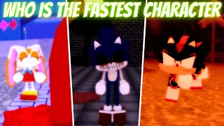 Who İs The Fastest Character ? | Sonic.EXE: The Disaster