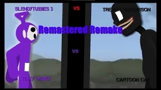 Cartoon Cat Vs Tinky Winky (Remastered) (Remake) (Stick Nodes) (Trevor Henderson Vs Slendytubbies 3)