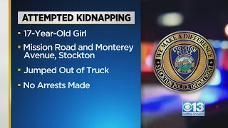 Teen girl safe after escaping attempted kidnapping in Stockton