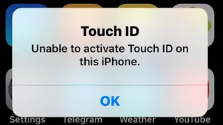 How to Fix unable to activate touch id on this iPhone