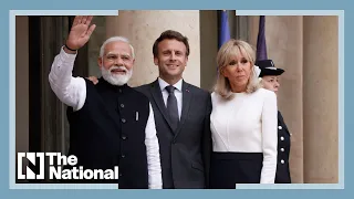 French president meets with Indian prime minister