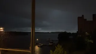 Thunderstorm and Lightning strikes with with massive BOOM !!!