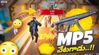 India's Top 3 Mp5 Player in My Game 🔥 - Free Fire Telugu - MBG ARMY