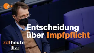 Bundestag stimmt gegen Impfpflicht | ZDFheute live