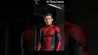 Tom Holland Spider-Man Inspired Appearance AI time-lapse #shorts #spiderman #tomholland