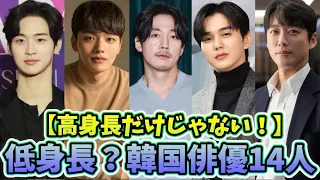 🌟高身長だけじゃない！低身長？と言われる韓国人気俳優14人🌟