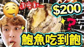 【突擊試食】😋$200可以吃「鮑魚吃到飽」！？好不好吃呢…（中字）