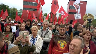 Сергей Удальцов на митинге в Москве 6 мая 2018 г.