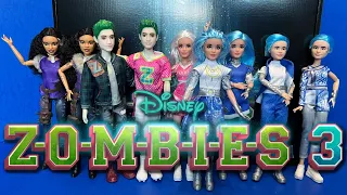 Toy Unboxing: Disney "ZOMBIES 3" Complete Set of Dolls by Hasbro