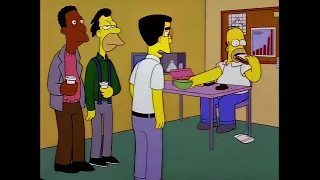 The Simpsons Season 8 episode 23. "He eats like a pig."