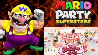 Mario Party Superstars - Peach's Birthday Cake - Wario VS Waluigi, Yoshi and Donkey Kong