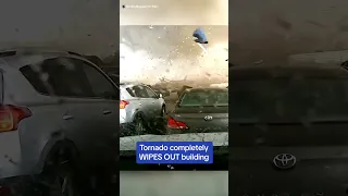 Tornado in Nebraska completely WIPES OUT building