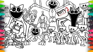 Poppy Playtime Chapter 3 New Coloring Pages / How to Color New MONSTERS and BOSSES