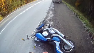 Kawasaki VN400 crash