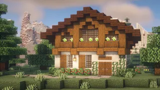 Minecraft | Mountain House (Swiss Chalet) Tutorial