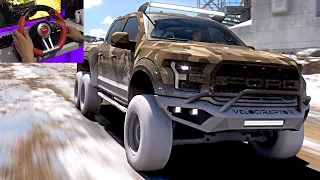 HENNESSEY VELOCIRAPTOR 6X6 2019 | Offroad | Forza Horizon 5 | Steering Wheel + Shifter | Gameplay