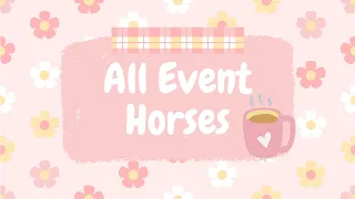 🌟All event horses🌟 || Wild Horse Island || Roblox