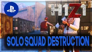 H1Z1 PS4 - CRAZY SOLO SQUADS HIGH KILL GAMEPLAY!