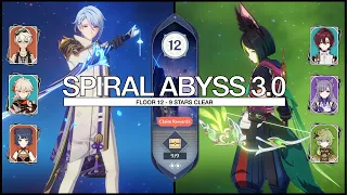 C0 Ayato National Team & C0 Tighnari Spread Team | 3.0(2.8) Spiral Abyss Floor 12 | GENSHIN IMPACT