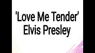 Elvis Presley- Love Me Tender. I sing for Carlos Marín/ Il Divo