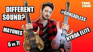 CAN YOU HEAR THE DIFFERENCE?! |  Mayones *HYDRA Elite* 6+7 string w/ Morgan Thomaso | Tone Zone