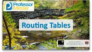 Routing Tables - CompTIA Network+ N10-006 - 1.9