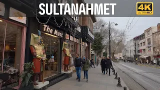 Istanbul Walking Tour Sultanahmet 2022 22 March|4k UHD 60fps