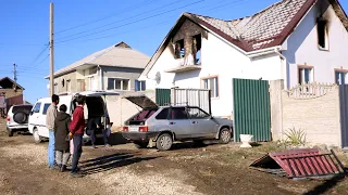 Пожар оставил семью Ибрагимовых без крыши над головой