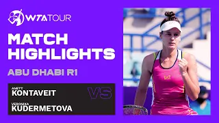 Anett Kontaveit vs. Veronika Kudermetova | 2021 Abu Dhabi First Round | WTA Highlights