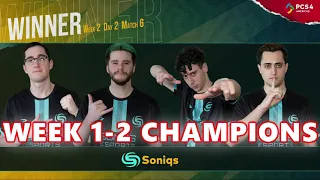 SONIQS TGLTN, Shrimzy, Hwinn & M1ME - PUBG CONTINENTAL SERIES 4 - AMERICAS WEEK 1-2 CHAMPIONS!