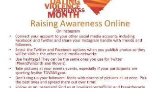 Planning a Successful Teen Dating Violence Awareness Month