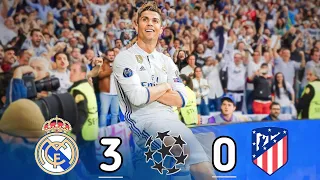 Real Madrid 3-0 Atletico Madrid | Hattrick Ronaldo 💥 UCL 2017 [HD] جنون عصام الشوالي