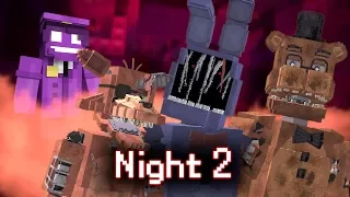 MINE Nights at Freddy's ORIGINS | Night 2 | Five Nights at Freddy's Minecraft Roleplay