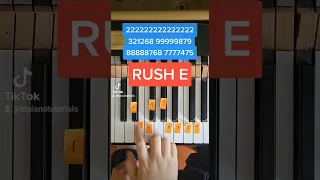 Easiest RUSH E Piano Tutorial Ever!