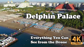 From Drone - Delphin Palace Hotel Lara Antalya Turkey in 4K