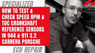 How To Test & Check Speed RPM & TDC Crankshaft Reference Sensors in 944 & 911 3.2 Carrera Porsche
