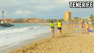 Tenerife Walking Tour 4k - Playa de Las Vistas Spain 🇪🇸