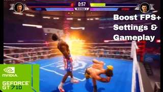 Big Rumble Boxing Creed Champions Low end PC gameplay | NVIDIA GT 710