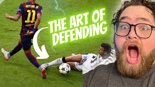 NFL Fan REACTS to The Art of Defending in Football ⚽ 🔥